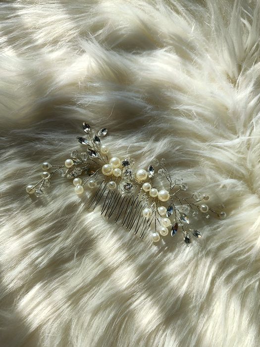 Ozdoba ślubna grzebyk do włosów