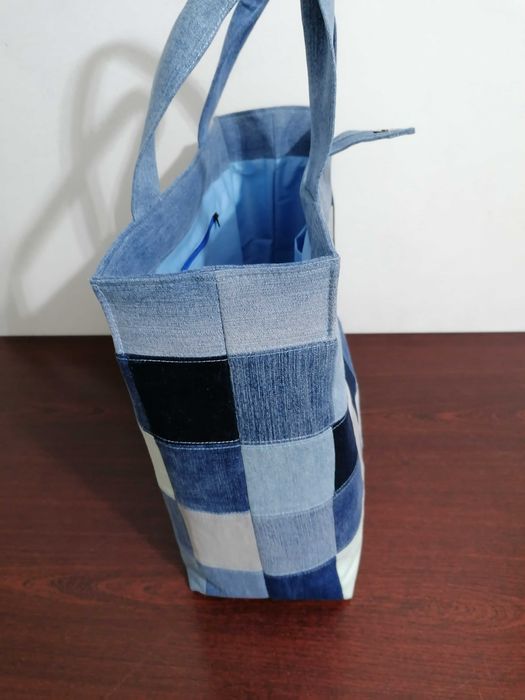 Niepowtarzalna torba z jeansu