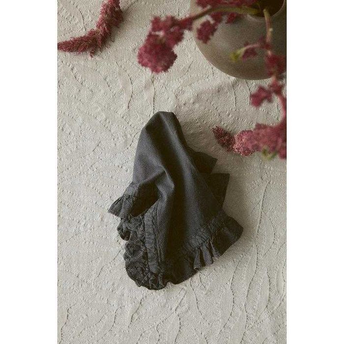 H&M Серветки текстильні 4 шт. - білі/квіти