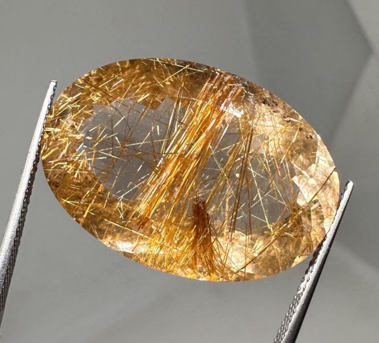Rutile quartz AAA+Quartzo rutilo AAA, pedra preciosa muito famosa