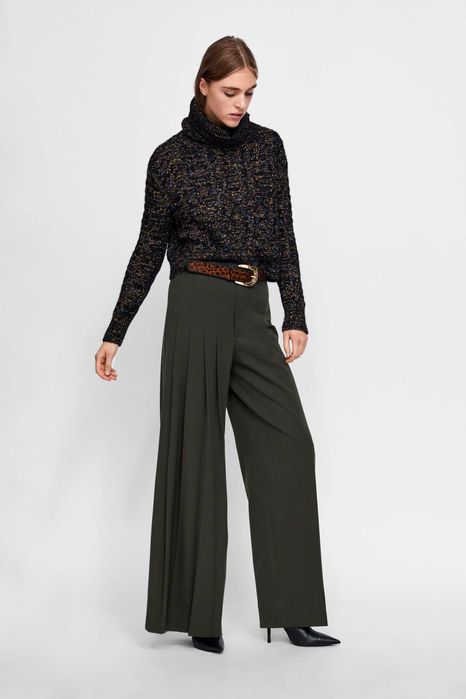 ZARA Жіночий светр в'язаний кроп, розмір S