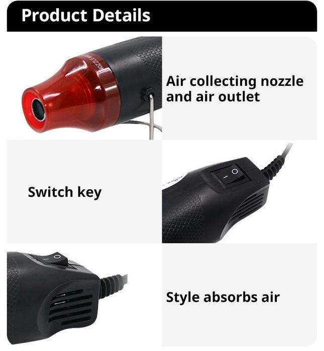 Mini Pistola Ar Quente 220V 300W