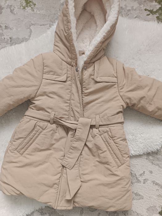 Подовжена курточка парка для дівчинки/80