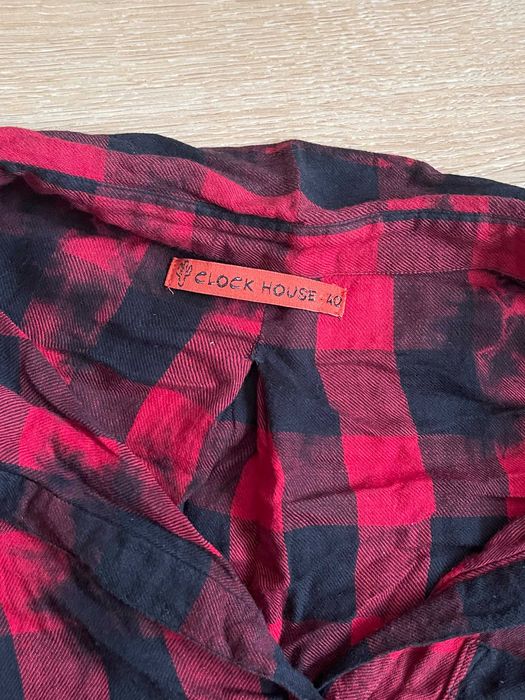 Camisa algodão xadrez grunge C&A Clock house, 40