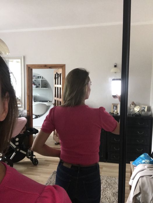 Zara  różowa bluzka r. S z bawelny
