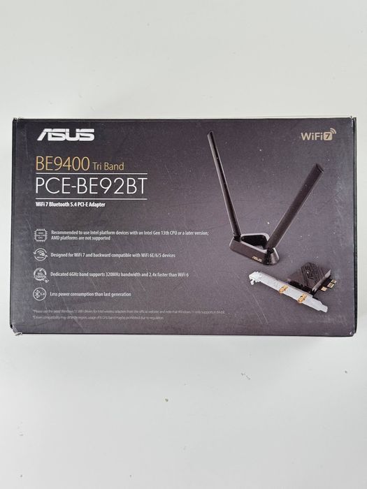 Adapter Wi-Fi ASUS PCE-BE92BT (90IG08U0-MO0B00)