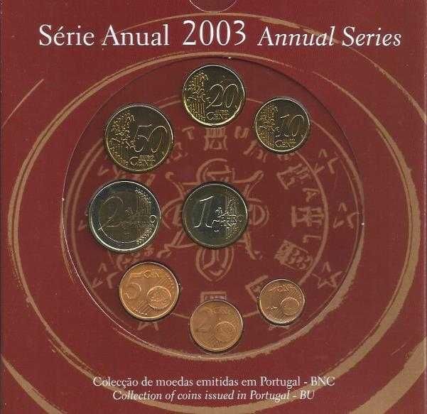 CARTEIRA  ANUAL  BNC  EUROS 2003 PORTUGAL