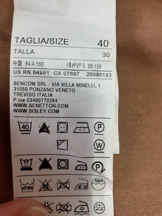 Sobretudo Benetton T.S