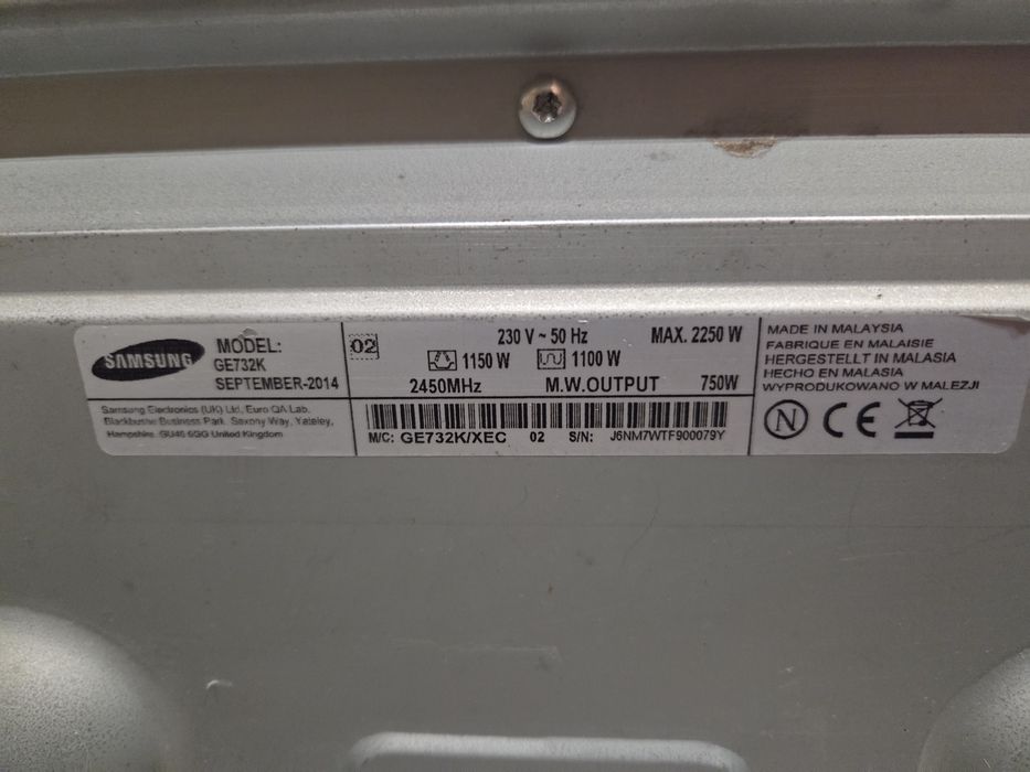 Microondas Samsung preto