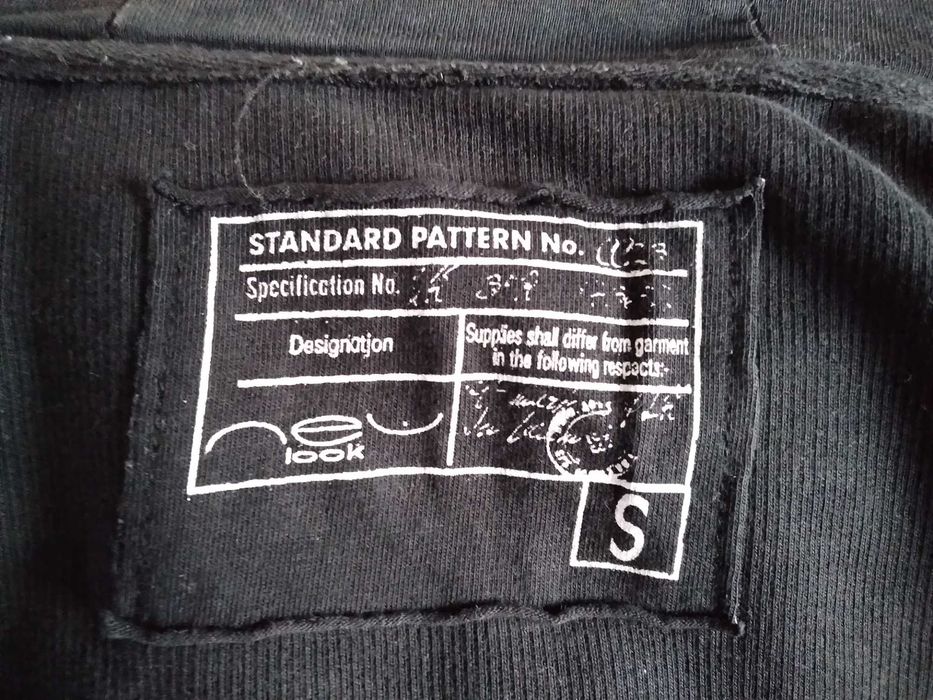 Czarna bluza męska rozpinana New Look roz. S