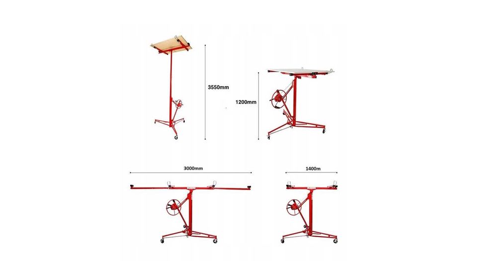 Podnośnik do płyt gipsowych gk regipsu stojak osb g-k podnosnik plyt