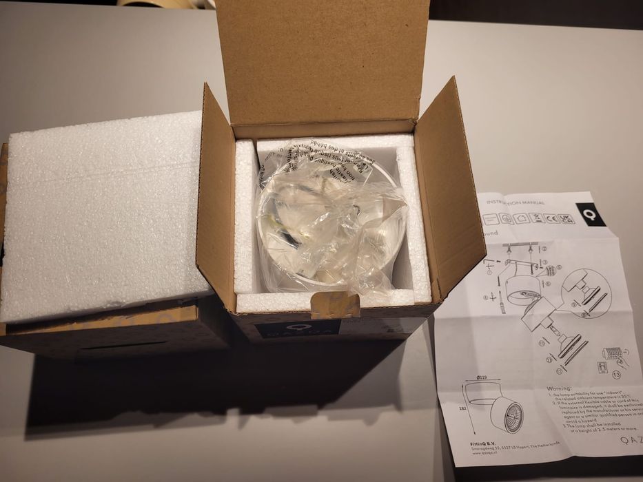 Nowoczesne spot regulowany biały - Go Nine