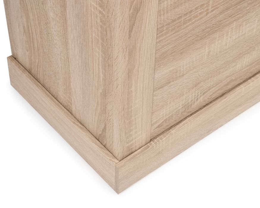 Komoda z szafkami do salonu, sypialni z półką dąb sonoma