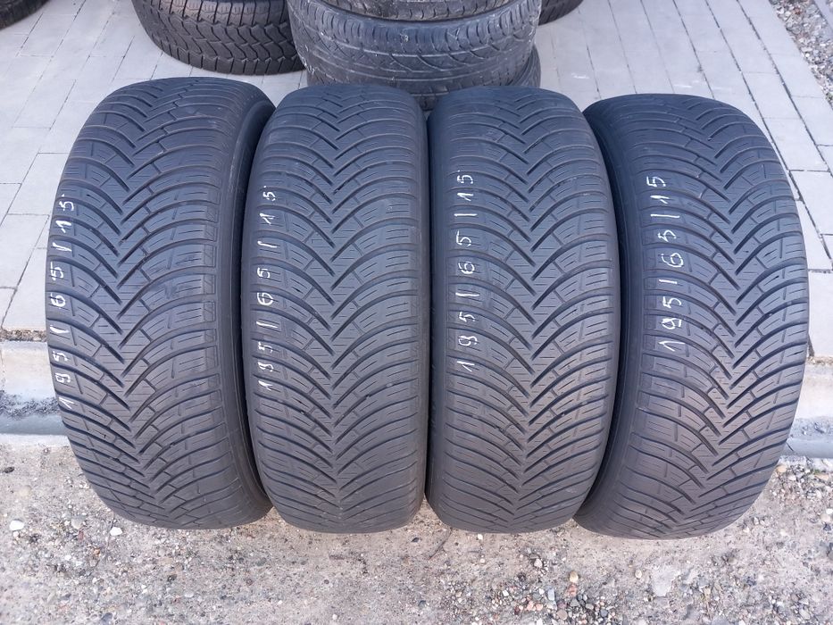 4x Opony Używane Całoroczne 195/65R15 Kleber