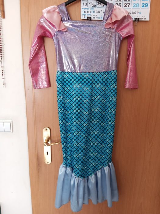 Vestido criança Sereia 7 anos