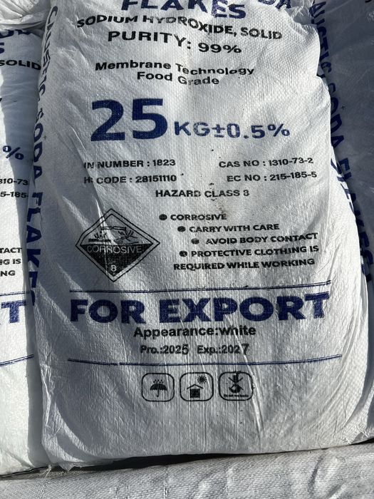 Каустична сода.  натрій гідроксид