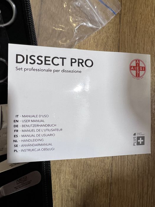 Kit de Dissecação Profissional AIESI (9 peças) - Novo