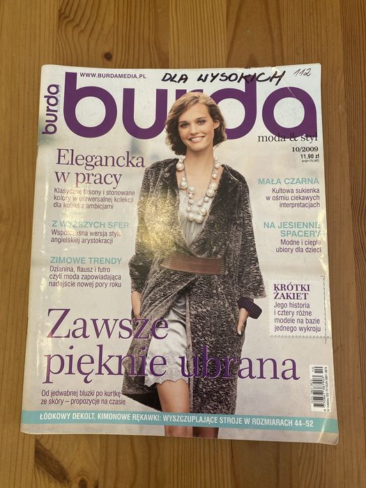 Burda kompletna z wykrojami