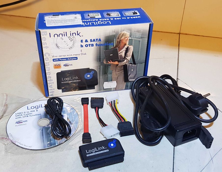 Adapter LogiLink USB 2.0 na IDE, SATA, HDD 2,5 i 3,5, OTB(AU0006C)