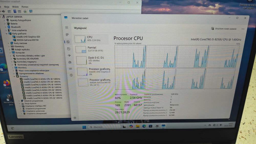 Lenovo Ideapad 320S-13IKB i5-8250U/8GB/256GB/NVidia MX150