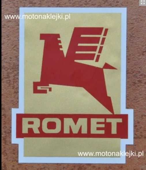 Naklejka Romet na rurę sterową lata 70