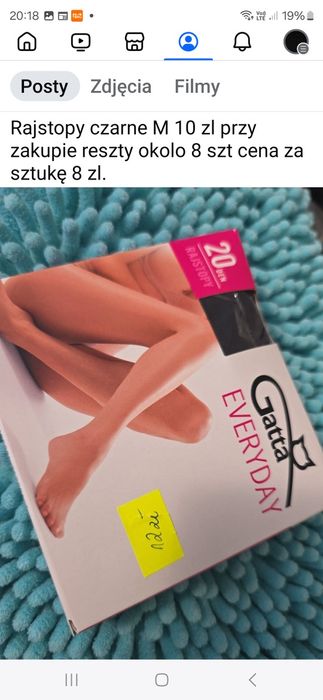 Rajstopy damskie  5 par