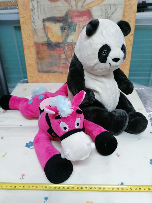 2 peluches usados como novos