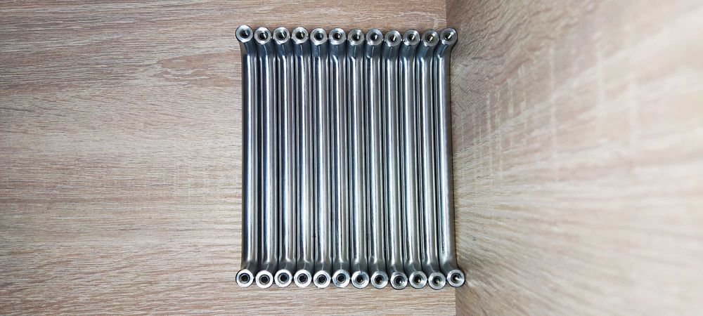 Меблева ручка скоба MVM 128 мм, нержавіюча сталь, 13 штук