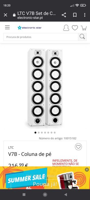 Colunas som Hi-fi Ltc NOVAS
