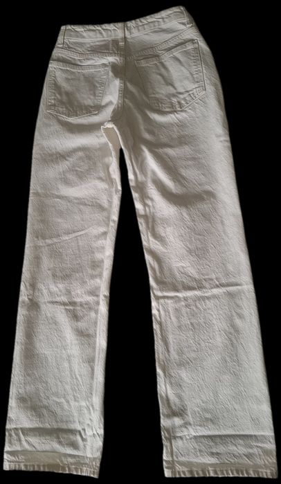 Spodnie jeans ZARA białe r. S