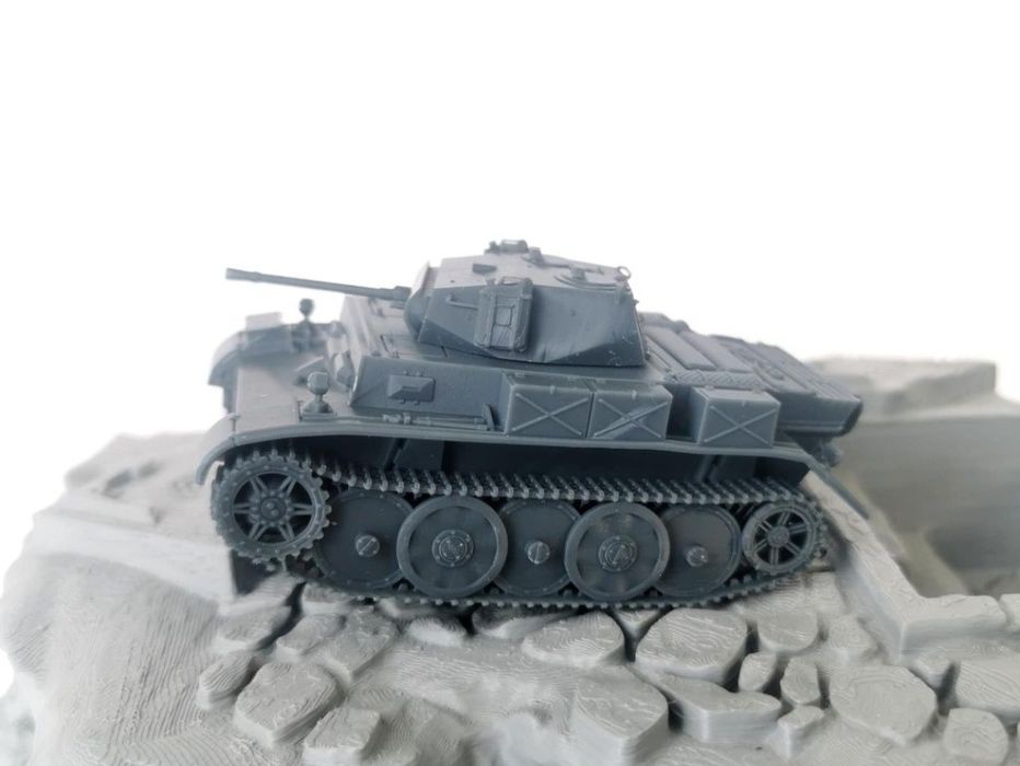 2x Panzer 2 auf L model w skali 1:56 pasuje do  bolt action, druk  3D