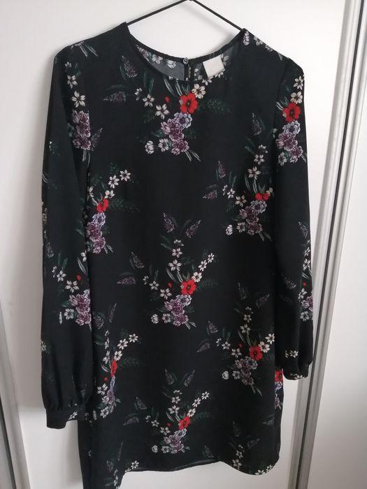 Sukienka kwiaty 34 36 H&M