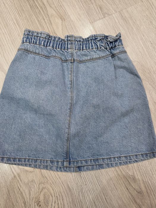 Spódniczka jeans dziecięca zara 152 na ściągaczu