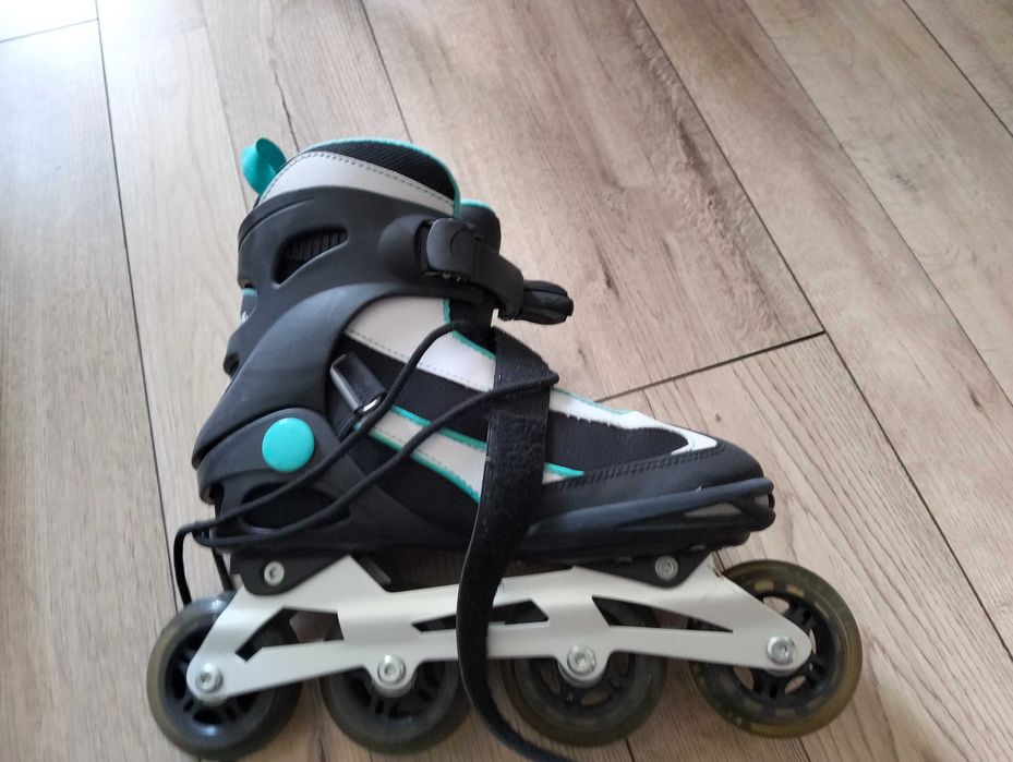 Rolki wraz z kaskiem i ochraniaczami