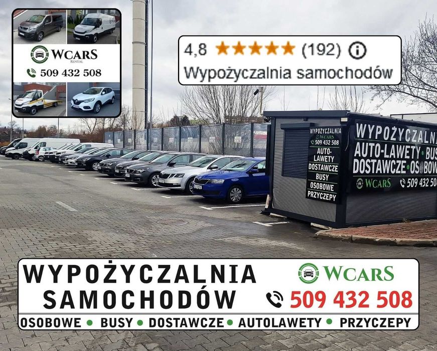 Laweta przyczep wynajem 4,5m autolawet wypożyczalnia aut bus dostawczy