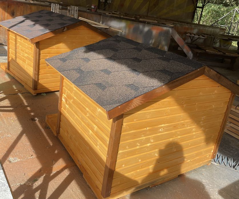 Будка собача деревяна буда собакам котам