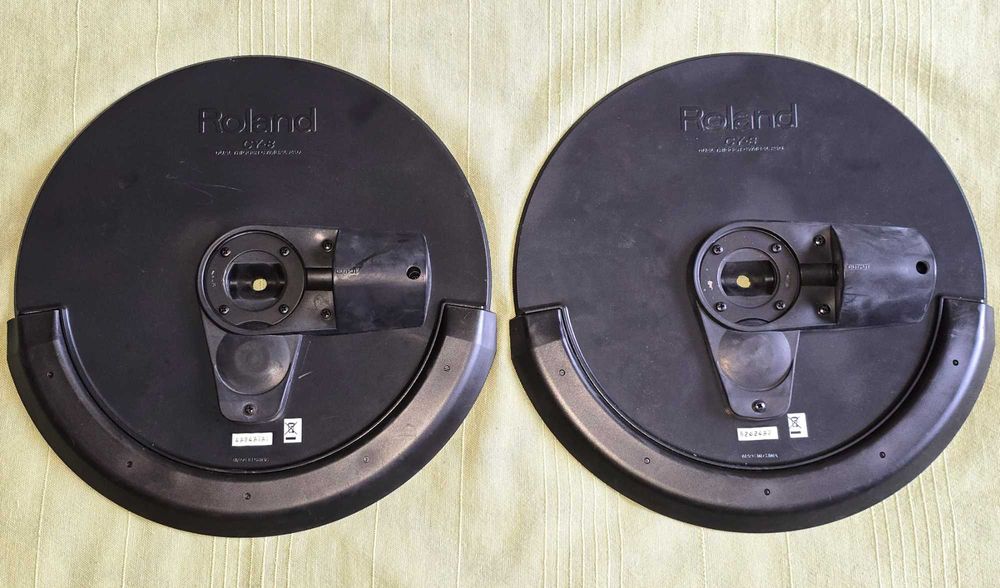 Talerze crash 12'' dwustrefowe Roland CY-8 okazja (zestaw 2 szt)