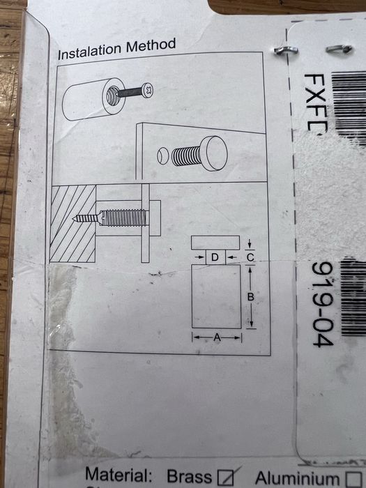 Fixador distanciador circular placas informativas Fixy - NOVO