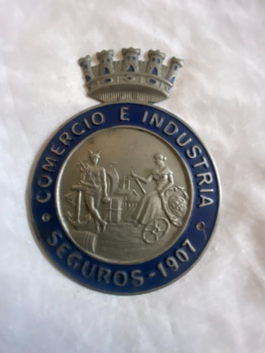 Placa de seguros comercio e industria 1907