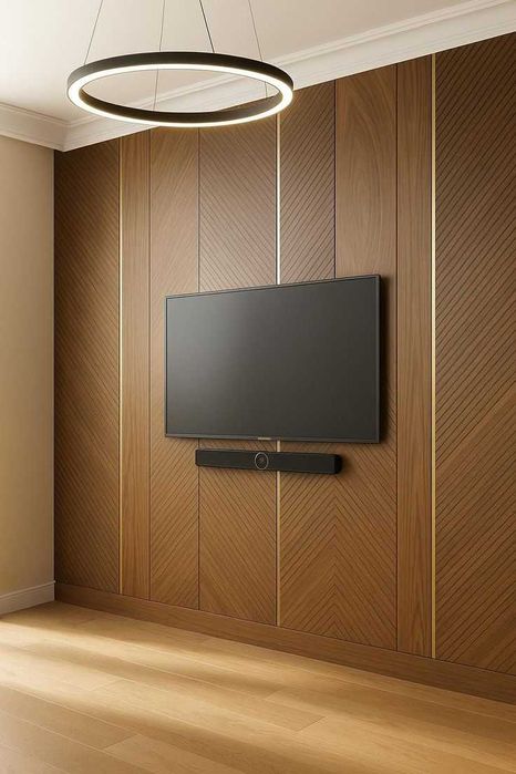 Панелі стінові з латунними вставками