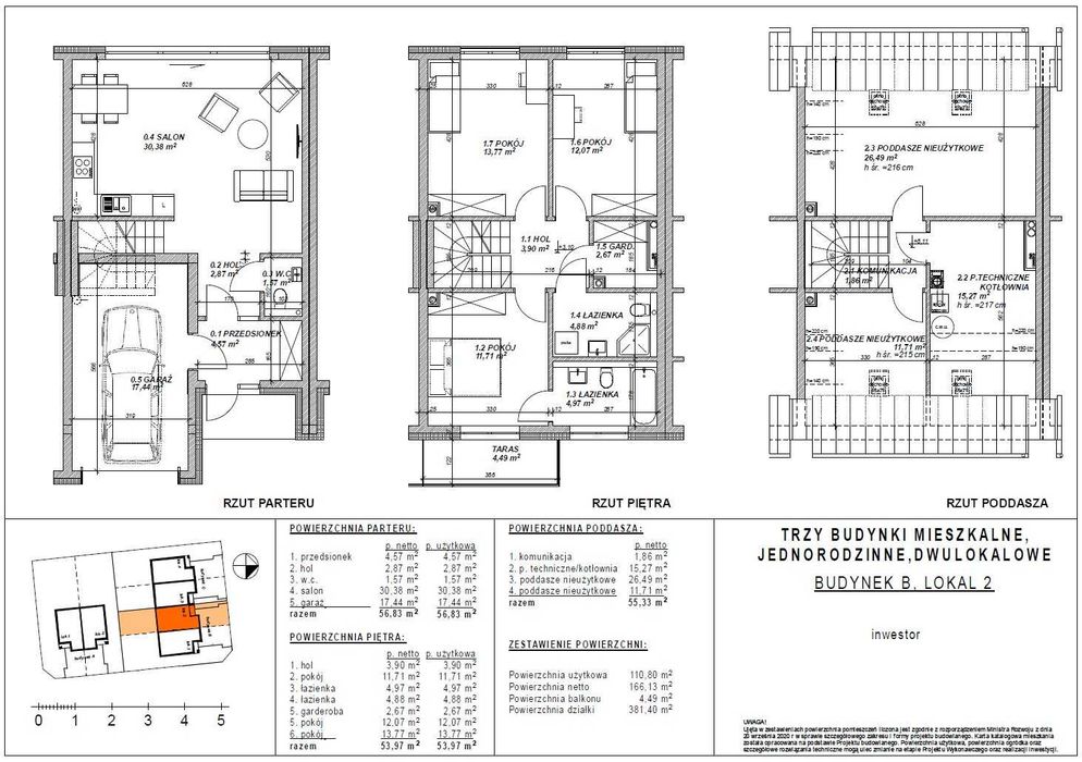 Osiedle Juranda - Warszawa Białołęka - bliźniaki i segmenty 128 m²