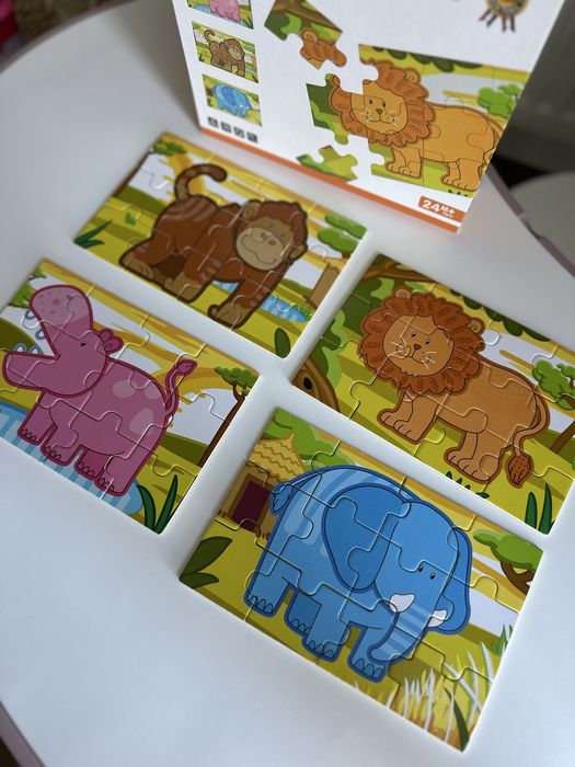 Набор деревянных пазлов VIGA TOYS Джунгли