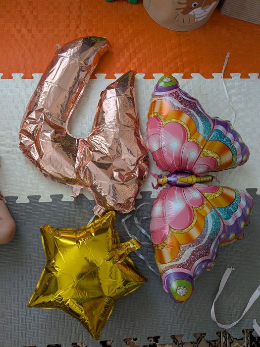 Гофровані надувні кульки, фігурні, 5 шт