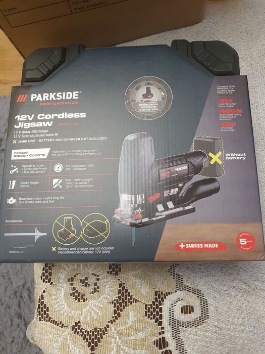 Akumulatorowa wyrzynarka parkside podkaszarka 12 V, PPSTKA 12 A