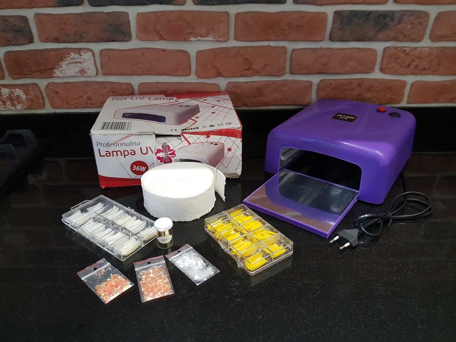Lampa tunelowa UV 36W do hybryd i żeli z akcesoriami
