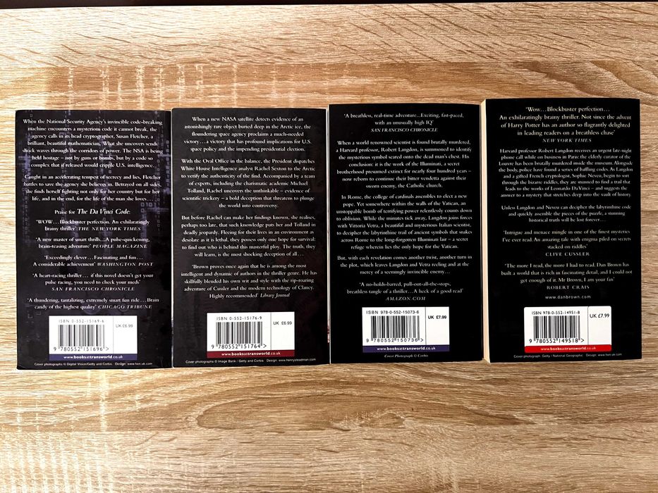 Dan Brown - 4 książki po angielsku