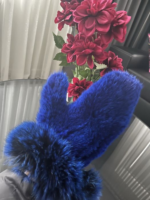 Ekskluzywne Rękawiczki damskie jednopalczaste  norka + lis Chaber