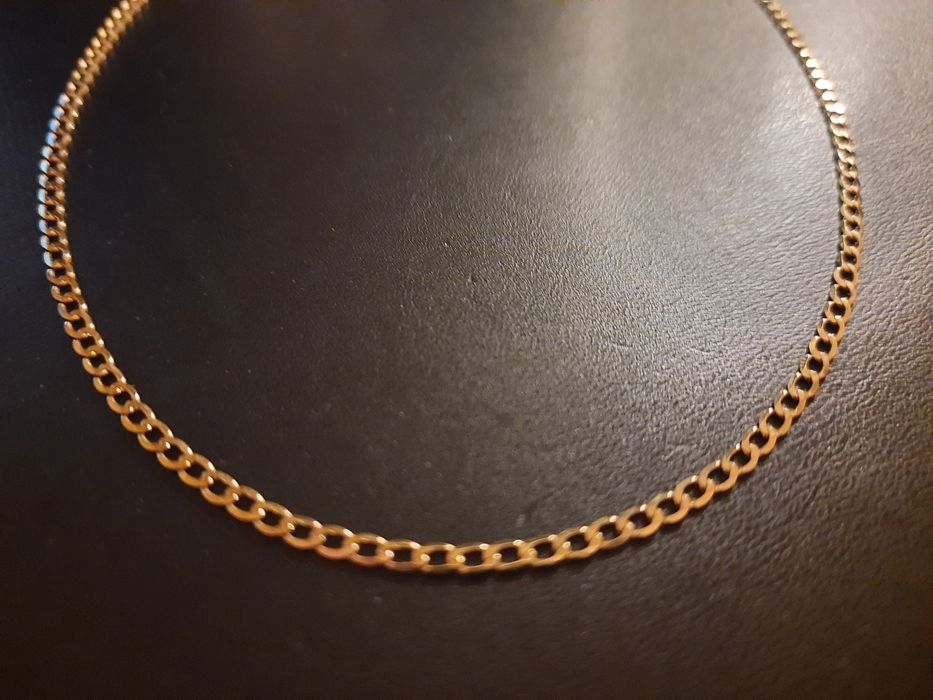 Złoty łańcuszek damski pancerka 333 ZÓŁTE ZŁOTO łańcuszek 46cm!!!