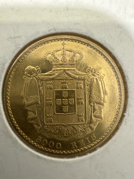 5000 Reis D Luiz 1888 FDC