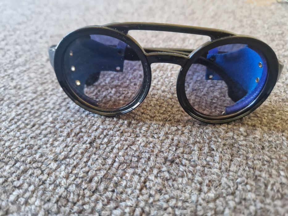 Nowe okulary skorzane oprawki Emo Gothic Punk Steampunk Postapocalipti